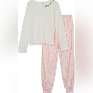 Calvin Klein Girls' Thermal Pajama Set 2 Piece Pj